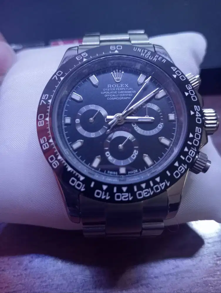 Jam Chronograph Daytona Style – Grade Ori, Mulus