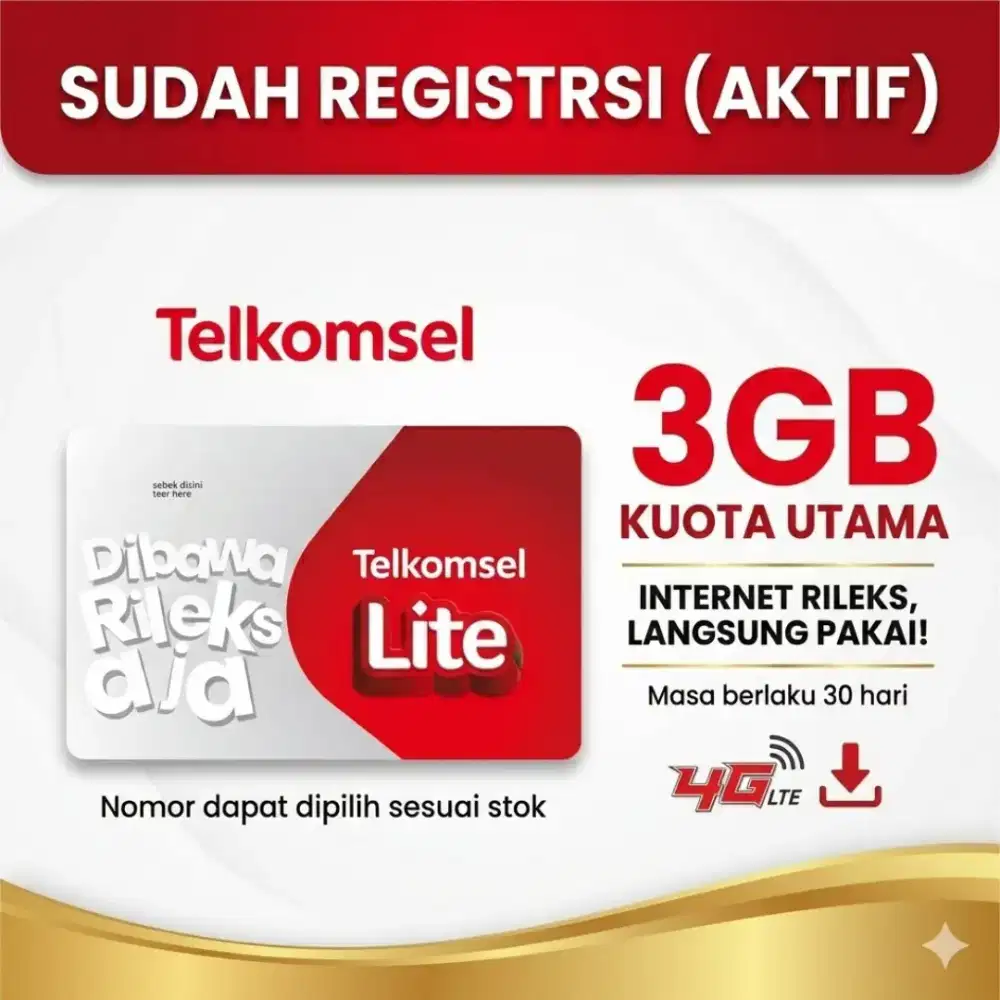 SUDAH REGISTRASI AKTIF TINGAL PAKAI KARTU PERDANA SIMPATI BYU