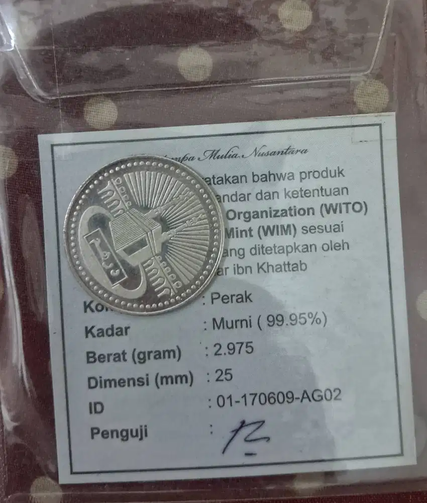 PERAK (1 DIRHAM DAN 1/2 DIRHAM)