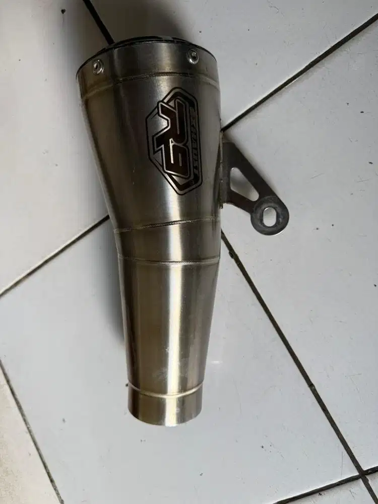 Knalpot R9 GP Series Full System Stainless 2 Silinder 250cc