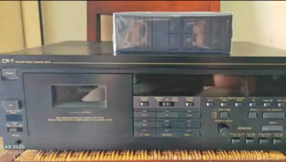 Tape Nakamichi CR-7 Remot Japan 3 Head High End seperti baru Jrg pakai
