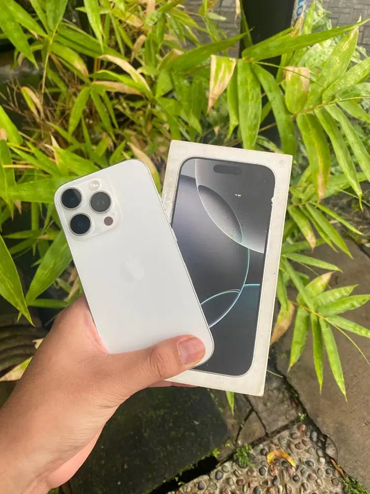 iPhone 16 Pro 128GB White Titanium IMEI Terdaftar Resmi Beacukai