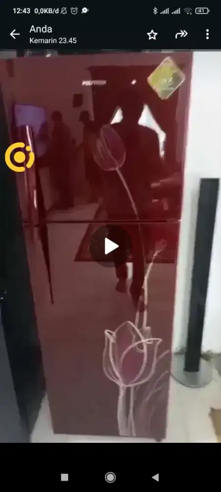 Jual kulkas merek Politron masih  mulus  merek politron