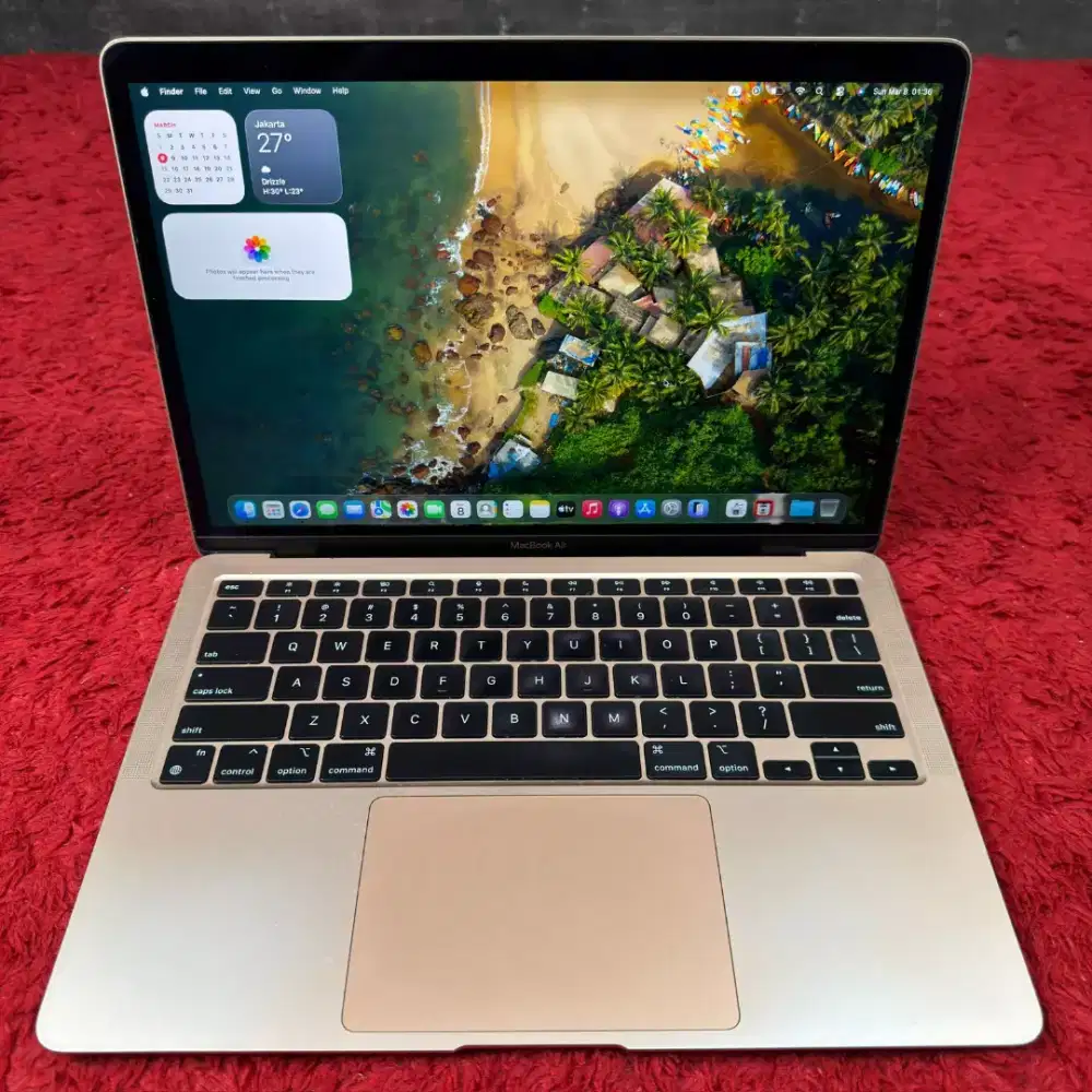 Macbook air m1 2020 ram 8gb ssd 512gb siap pakai bisa cod