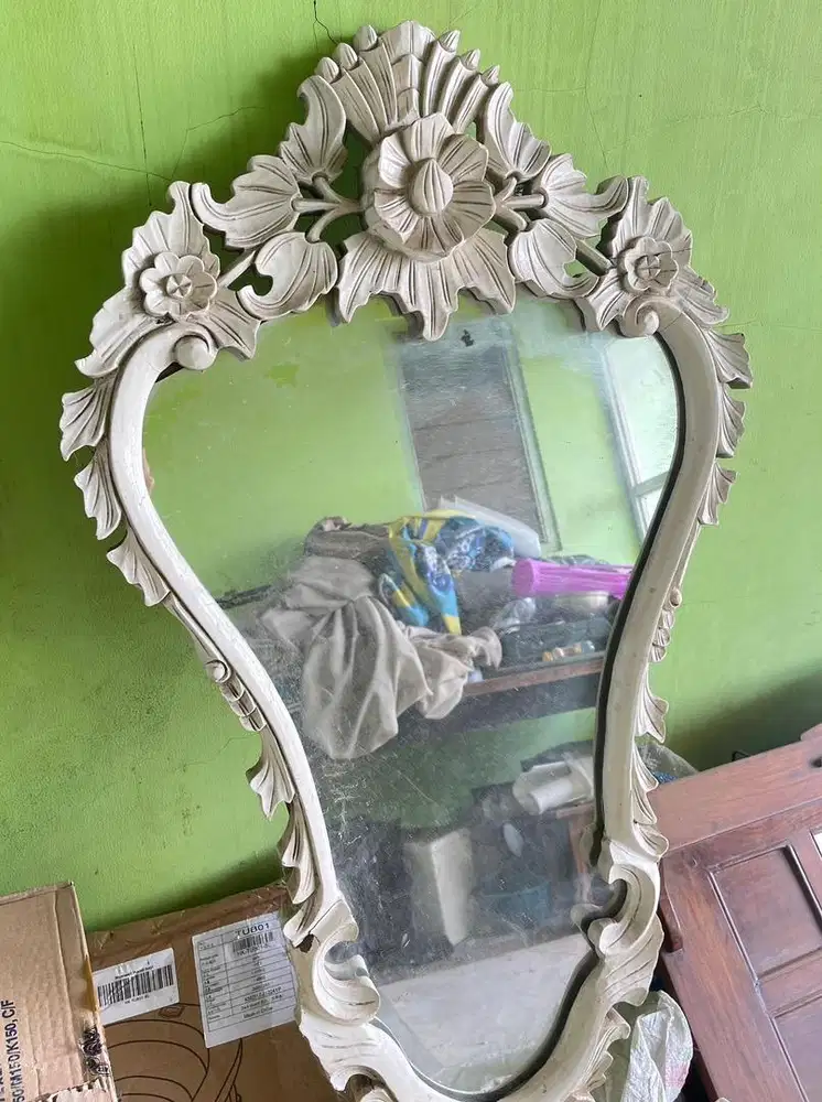 cermin jati jepara asli