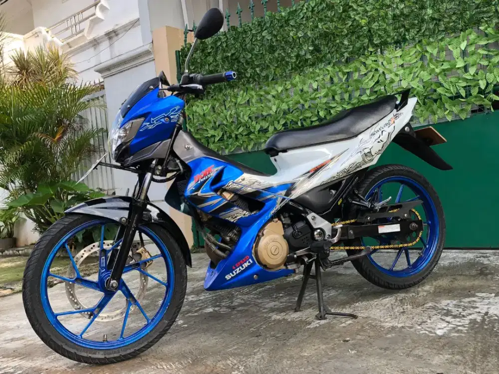 Satria fu150 scd 2012 barong putih biru