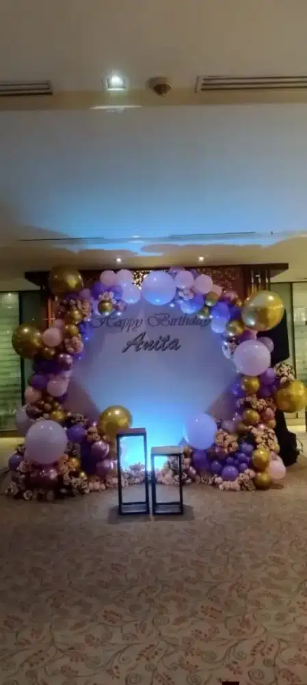 dekorasi balon untuk acara ulang tahun dll harga mulai 200 RBan