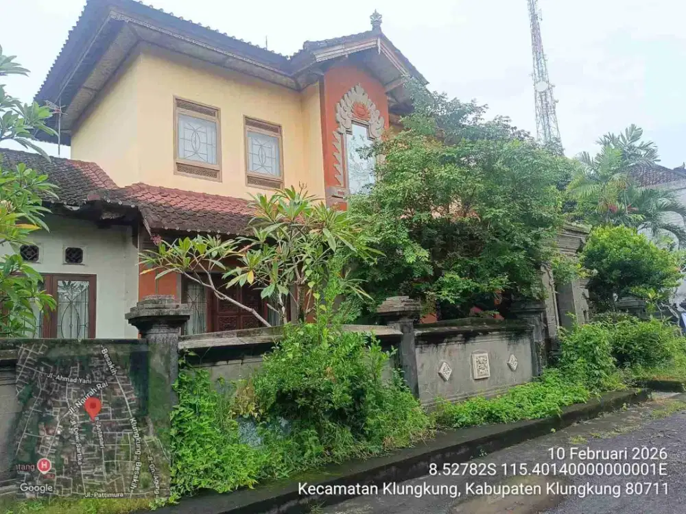 lelang tanah dan bangunan 2 lantai jl antasari semarapura klungkung bali