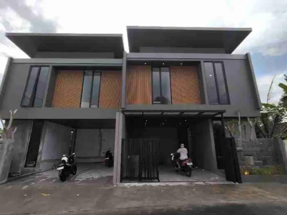 Rumah kontemporer full furnish di stdaion maguwoharjo sleman