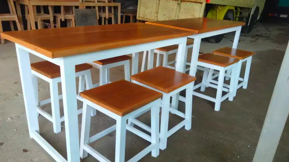 Set meja kursi kedai, warung