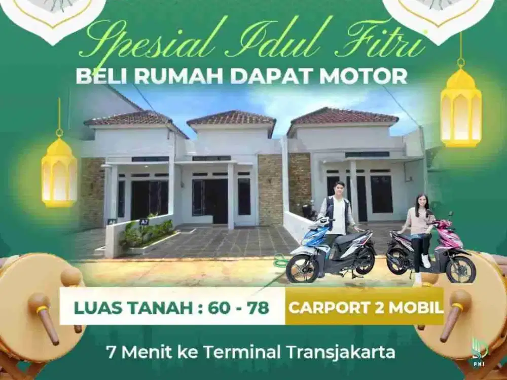 Jual Rumah Baru di Pasir putih sawangan Depok luas 65-78M2