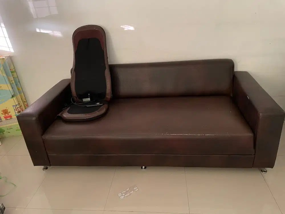FLASH SALE ! DIJUAL MURAHHH !!! Sofa Kulit Sintetis