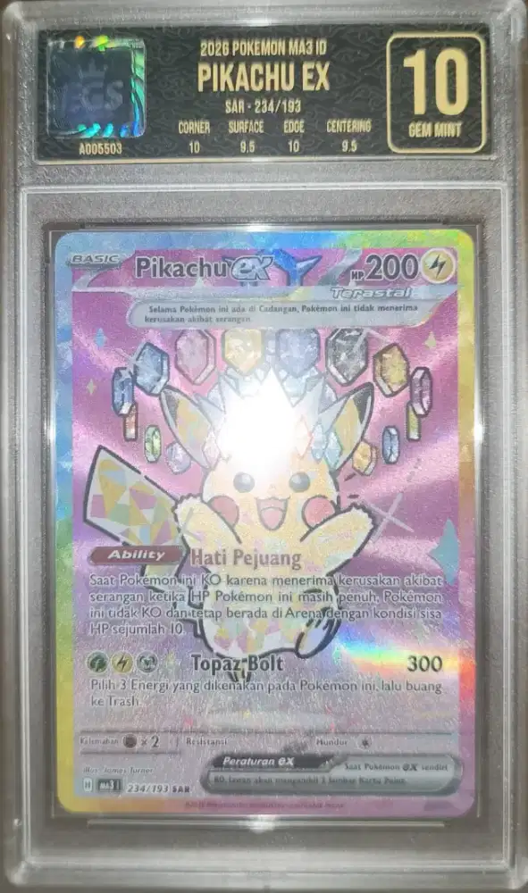 EGS 10 2026 Pokemon MA3 ID Pikachu ex SAR 234/193