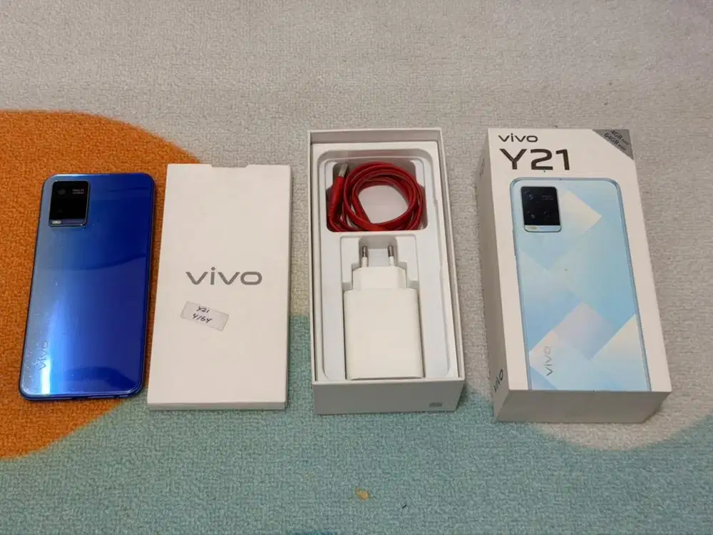 Vivo y21 4/64gb mulus fullset