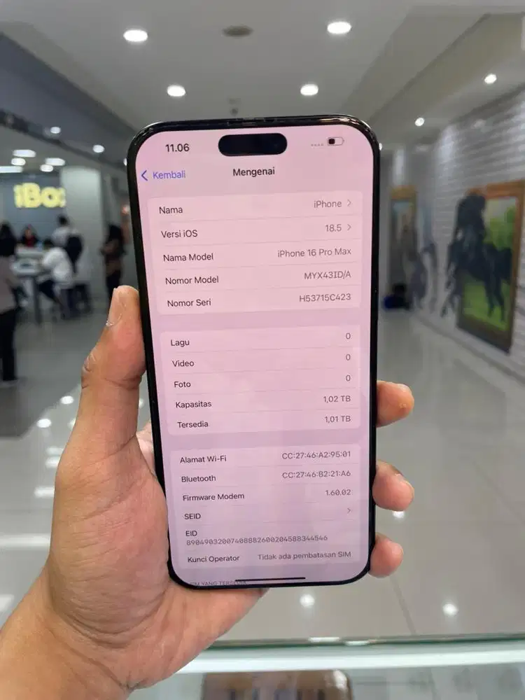 iphone 16 pro max 1tb black resmi ibox