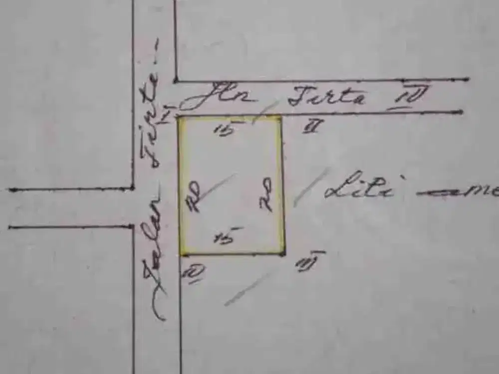 Jual Tanah Sudut Jl. Tirta (Daerah Roso-Marindal)