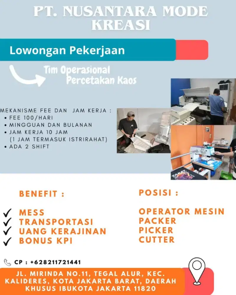 Dibuka Lowongan Pekerjaan