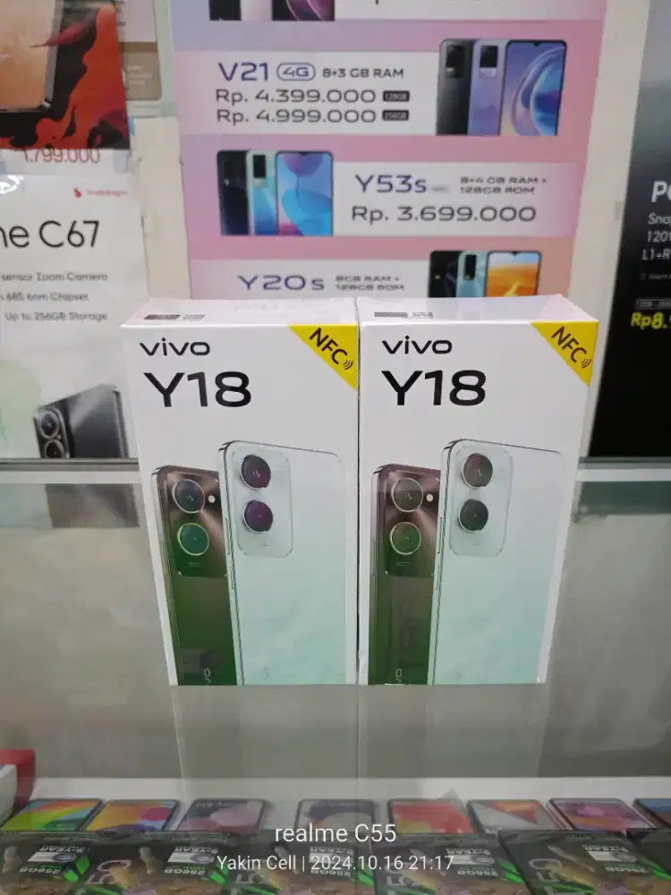 Vivo Y18 4/128 GB NFC IP54 Camera 50 MP Helio G85 Garansi Resmi