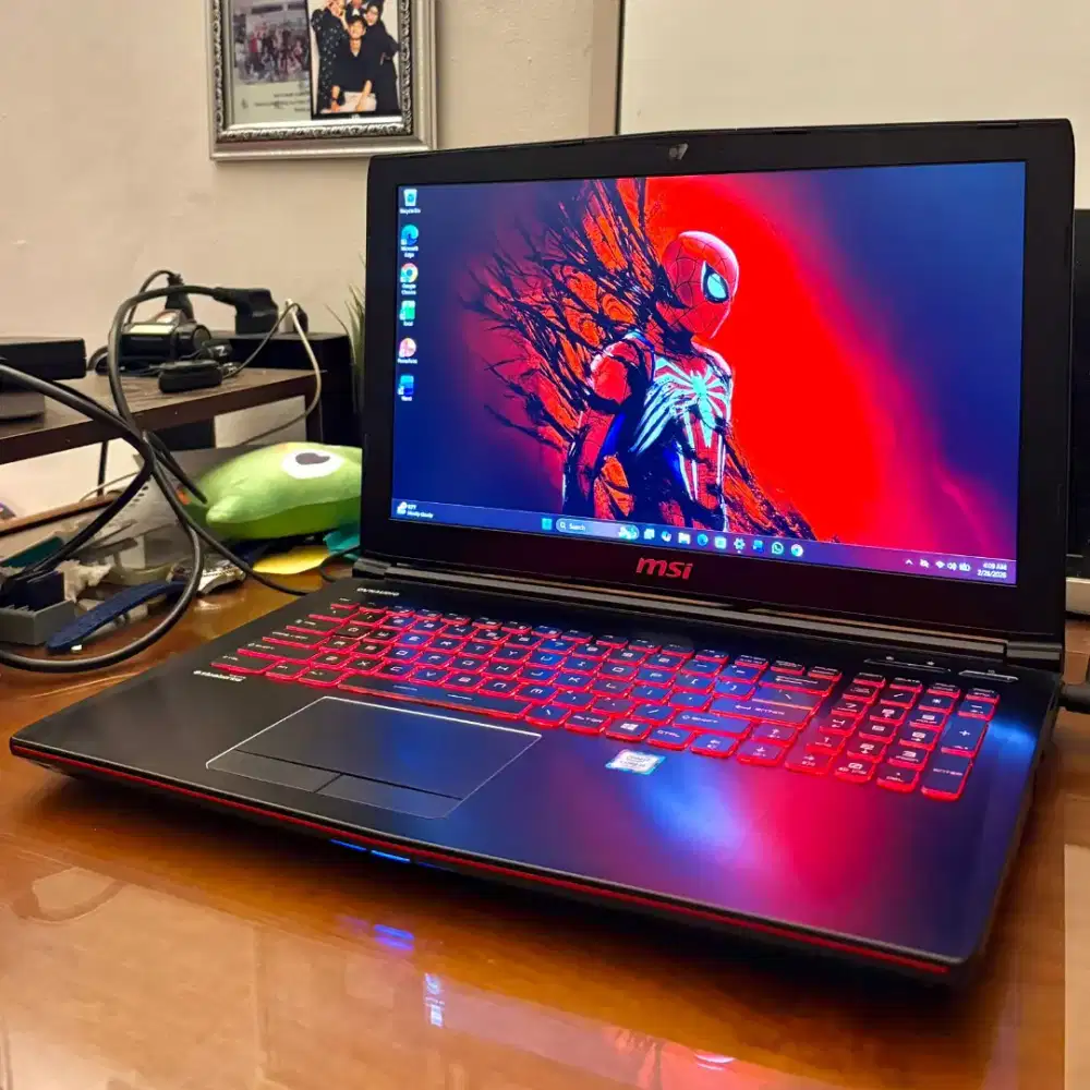 Laptop MSI Gaming i7 16gb GTX 1050Ti SSD TT laptop 1650 asus rog tuf