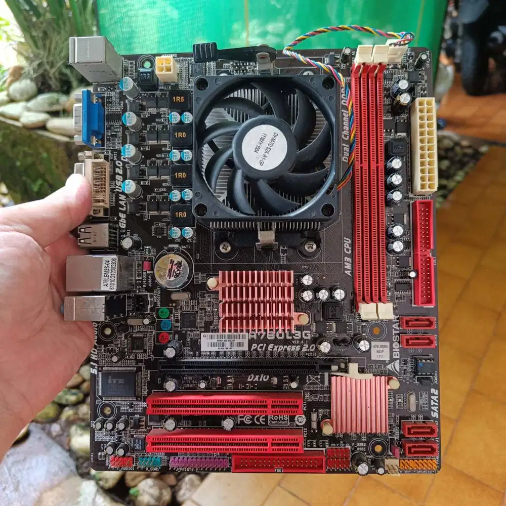Motherboard Biostar socket AM3, A780L3G jadul bekas (tidak di tes)
