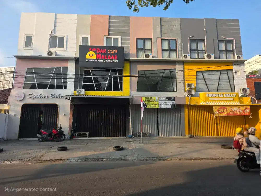 Ruko 3 lt ex Cafe, lokasi Strategis