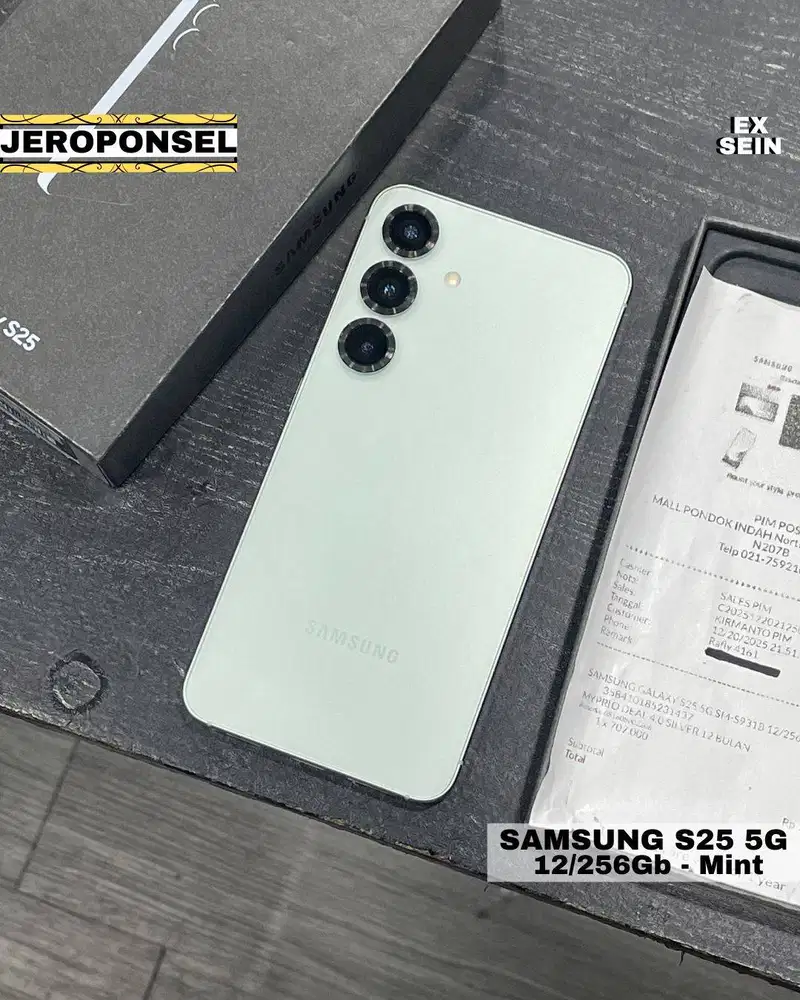 SAMSUNG GALAXY S25 12/256GB MINT GARANSI PANJANG FULL ORIGINAL