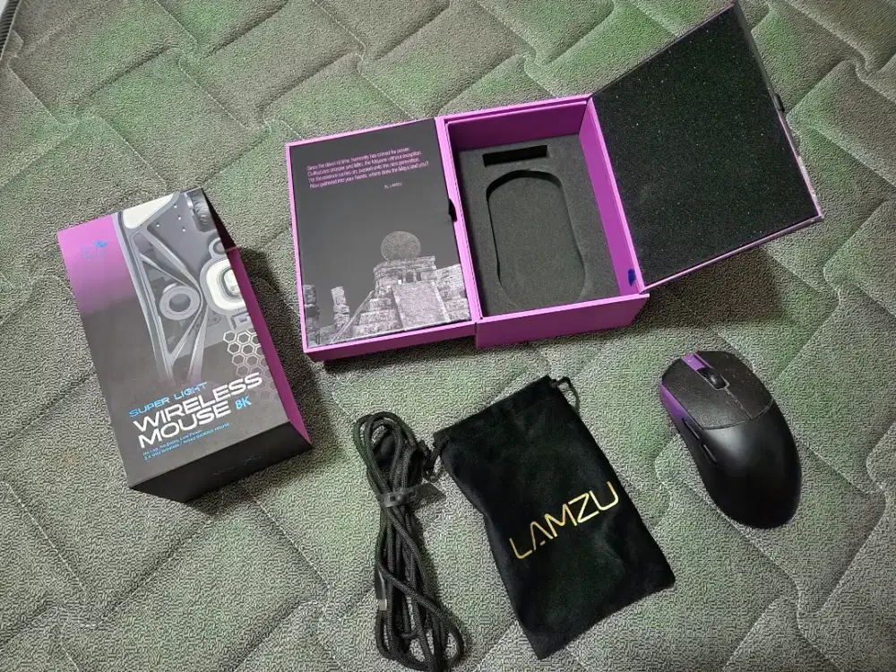 Lamzu Maya X Wireless Mouse Gaming 8K 47 gram Fullset