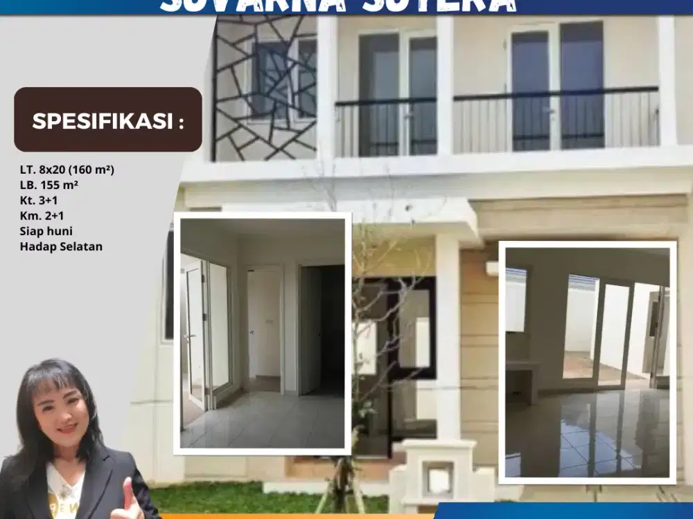 TERMURAH LT. 160 2 LANTAI RP 1.15M ELYSIA SUVARNA SUTERA CIKUPA TGR