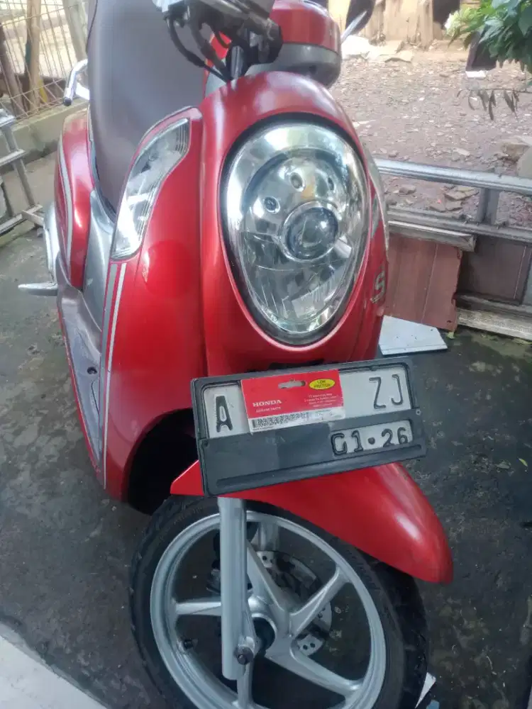Gercep Scoopy 2016 merah silver ss lengkap