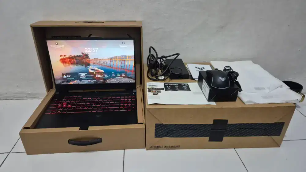 Dijual Asus TUF A15 FA507UV +Rexus GX300
