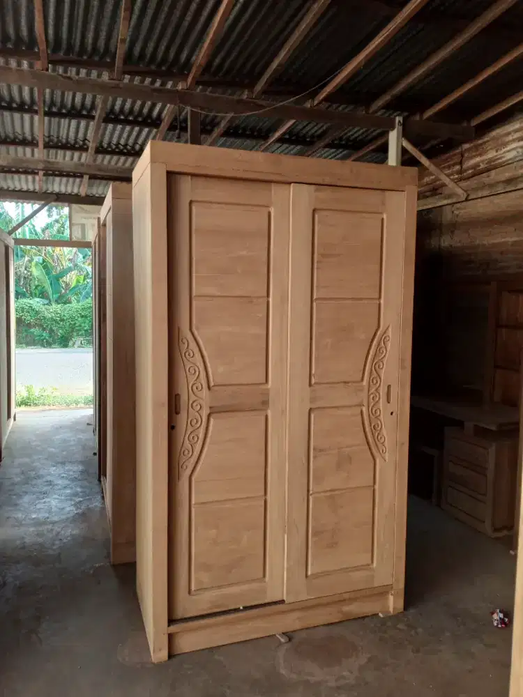 Lemari sliding variasi ukiran