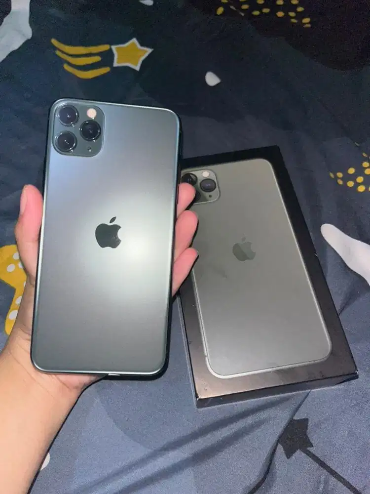 Jual iphone 11 promax 256gb ibox warna midnight green