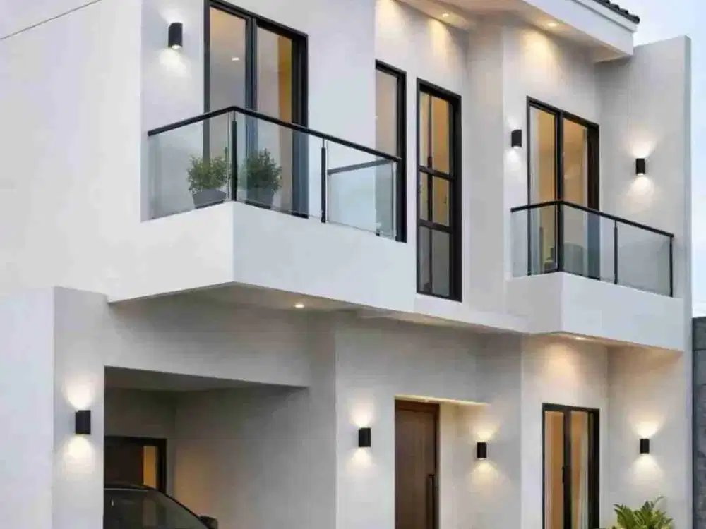 di jual rumah 2 lantai tahap finishing di cibubur jakarta timur