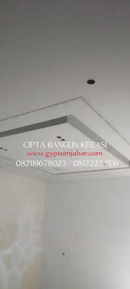 Jasa pasang plafon gypsum & pvc, sekat ruangan gypsum