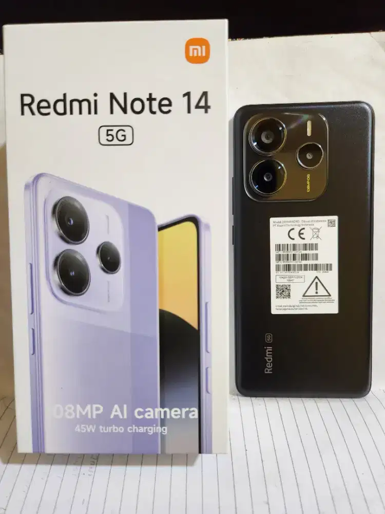 Redmi Note 14 5G 8/256gb Mulus Like New Fullset