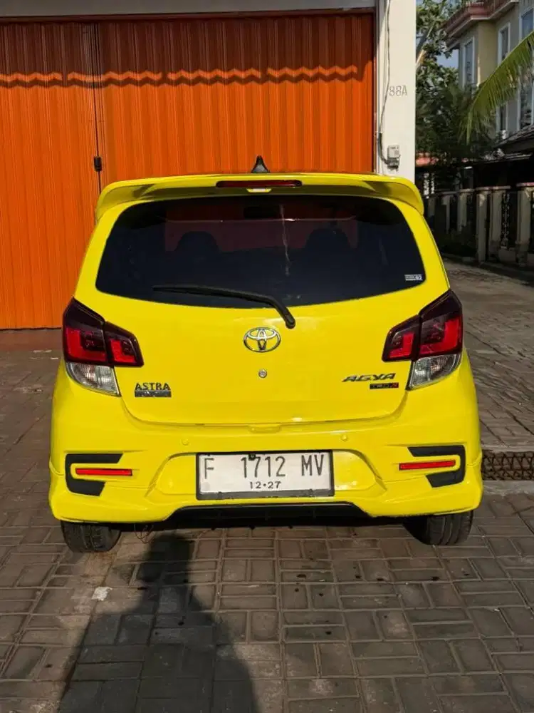 agya G TRD sportivo 1.2cc at matic 2018 kuning km low