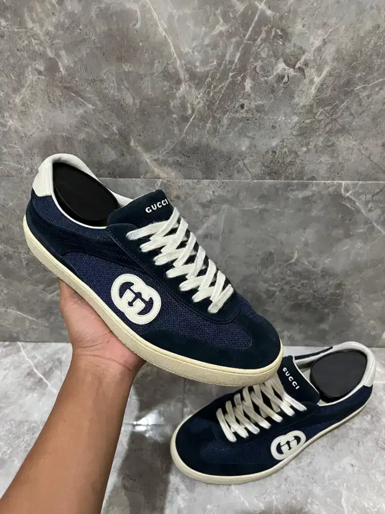 Sepatu Gucci Original Sneakers Casual no bally prada lv louis vuitton