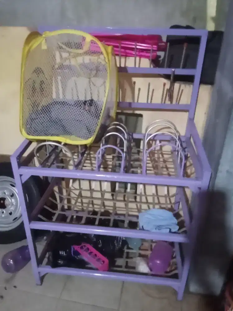 Rak piring almanium masih bagus no minus