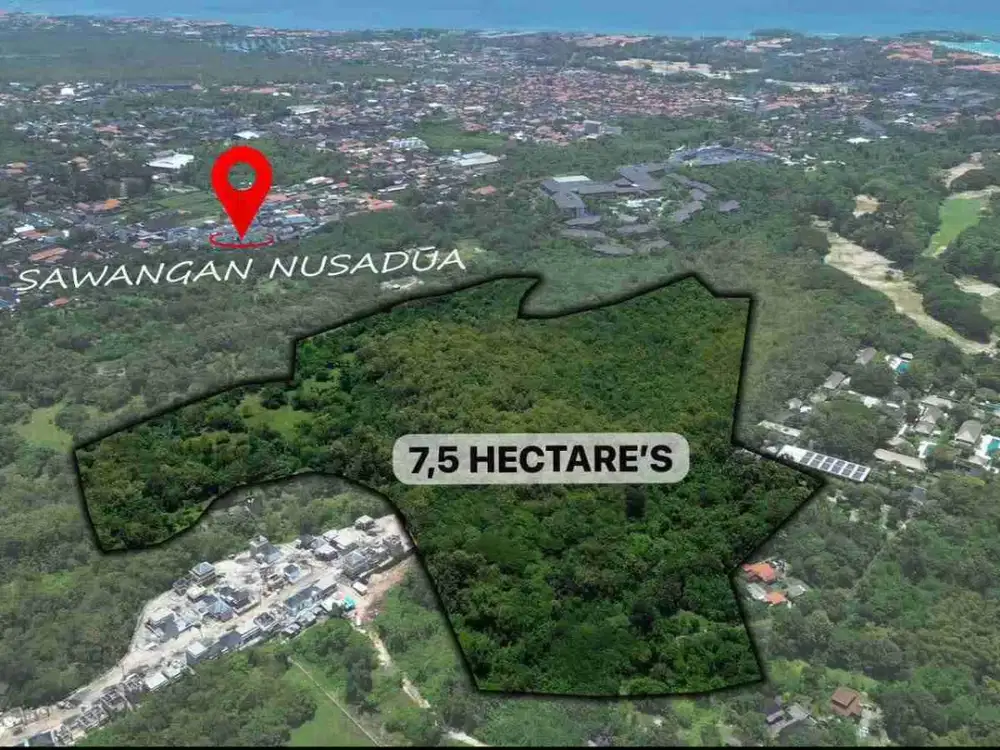 jl nusa dua selatan!! 7.5 hektar tanah di sewakan