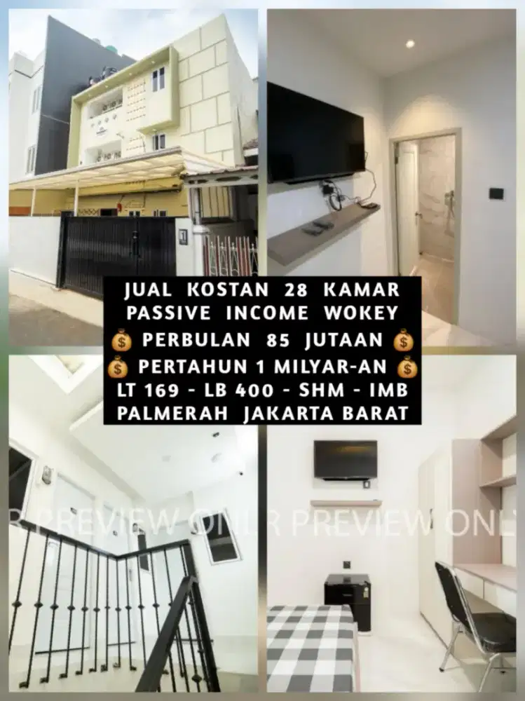 JUAL KOST KOSAN KOSTAN PALMERAH DEKAT OFFICE AREA S PARMAN