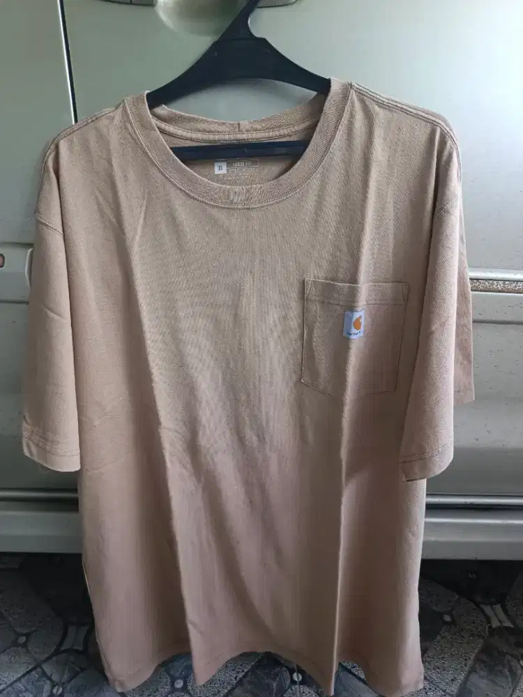 kaos Carhartt pocket tee warna coklat