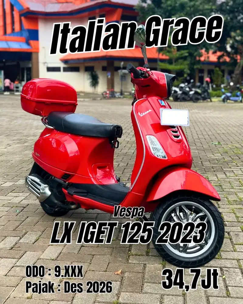 Vespa LX IGET 125 2023, Kondisi Mulus mesin halus!