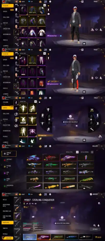 Jual akun ff murah meriah yg minat lansung inbok