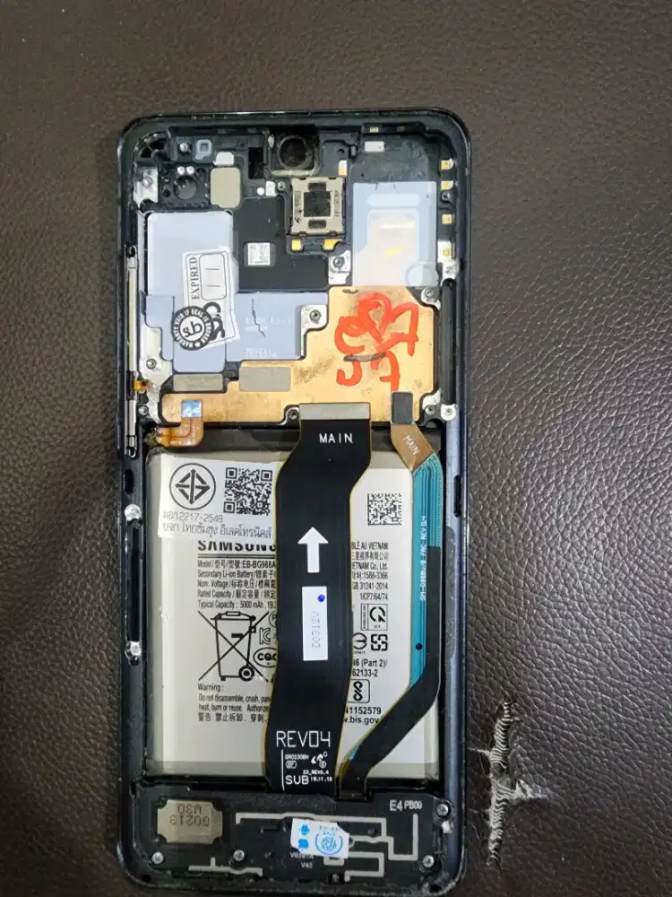 Frame Bezel Samsung S20 Ultra dan Baterai