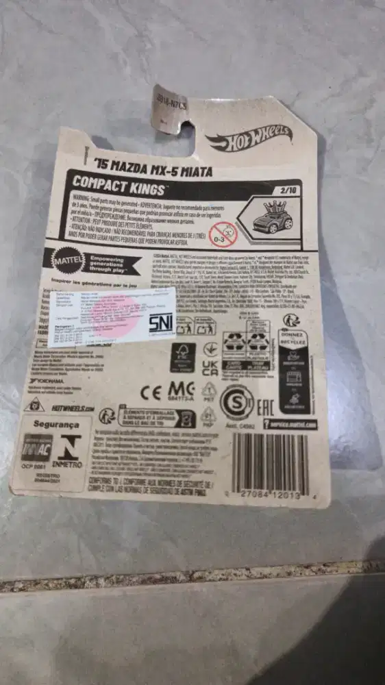 Hotwheels Mazda mx 5 minta card jelek