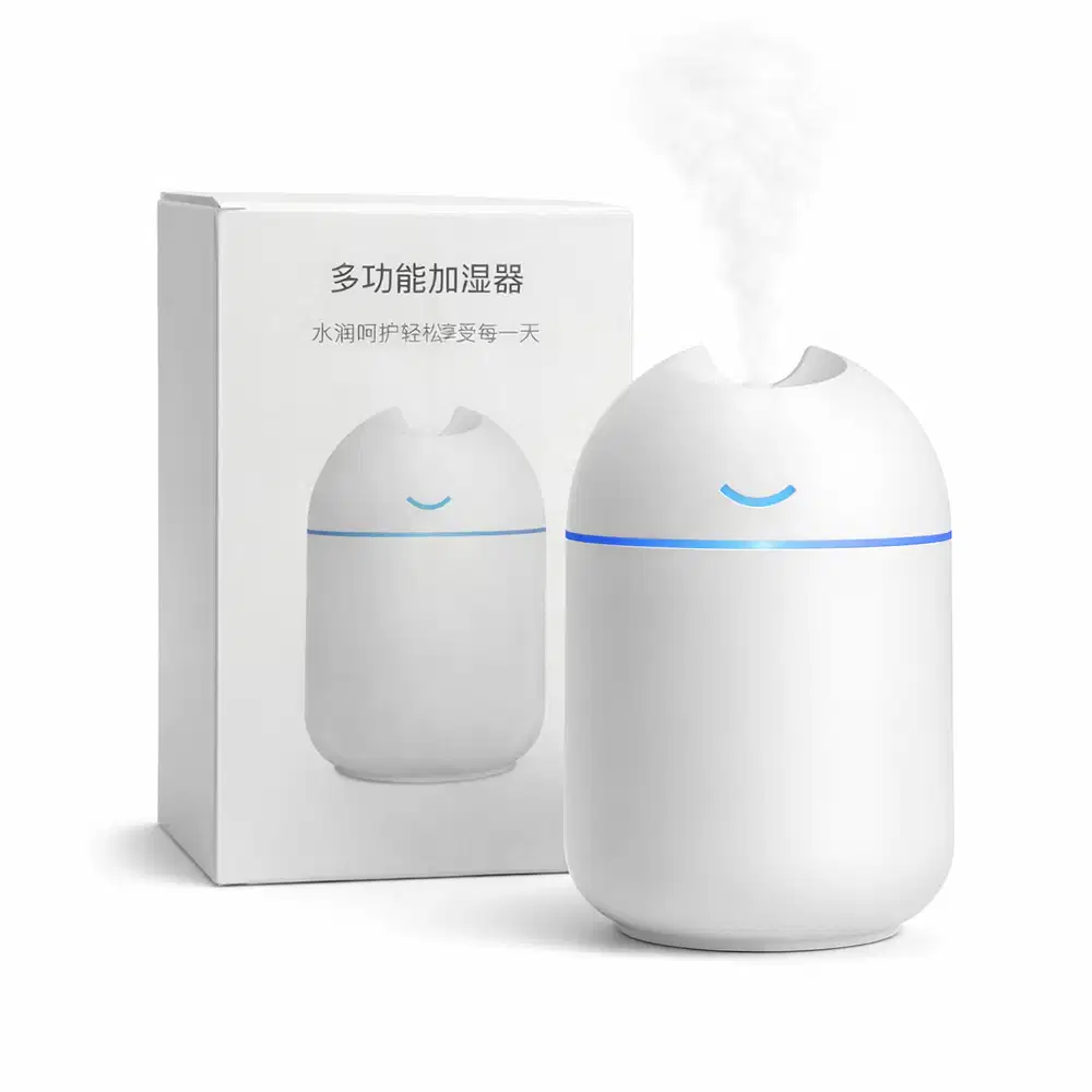 Humidifier Mini USB 250ML Diffuser Aromaterapi LED – Pelembab Udara