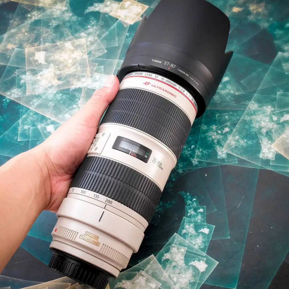 Canon 70-200mm F2.8 L IS II USM. Fullset Muluss Sekali. Ex Datascrip