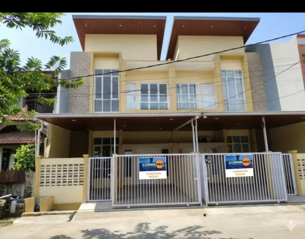 Dijual rumah cluster depan diharapan indah perum permata harapan baru