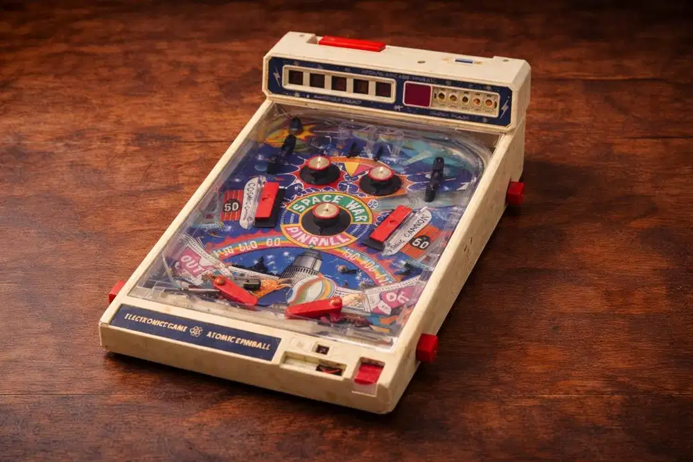 Vintage Atomic Arcade Pinball Space War Toy (1979)