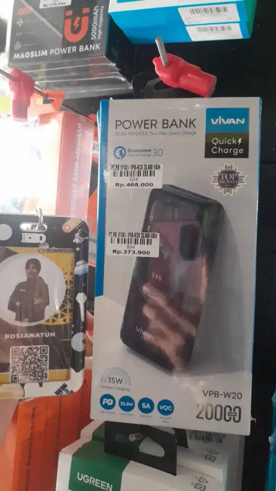 POWERBANK VIVAN VPB-W20 20.000 MAH ATLANTIS DAHSYAT